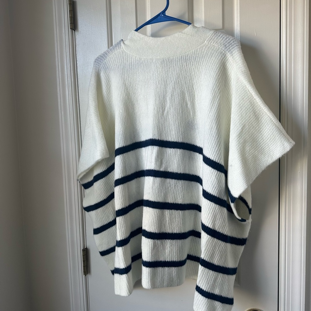 Loft Striped Knit Wrap Size XS/S - Picture 3 of 5